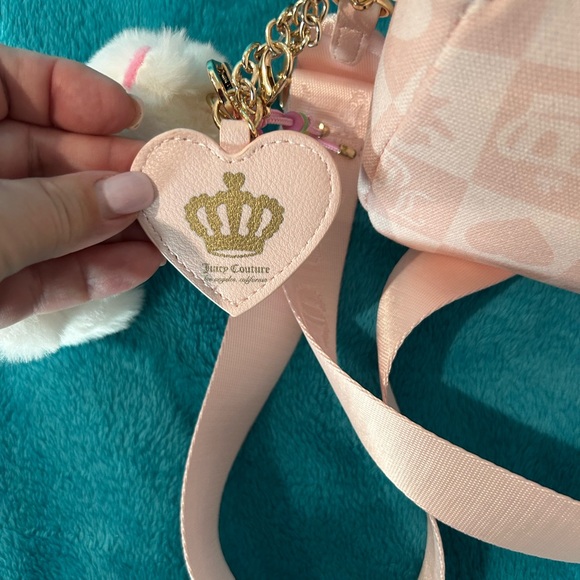 Juicy Couture Light Pink Shoulder Bag with Plush Charm - Picture 8 of 8